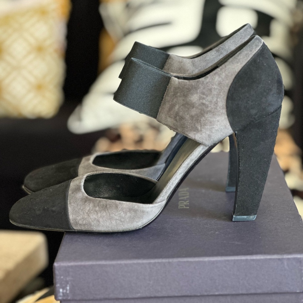 Prada Calzature Donna Suede Heels | 10.5/40.5